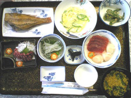 青森県　水明温泉　夕食
