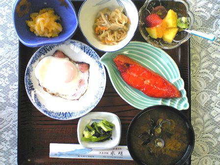 青森県　水明温泉　朝食