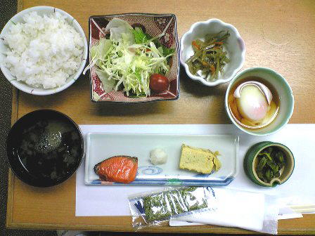 青森県　谷地温泉　朝食
