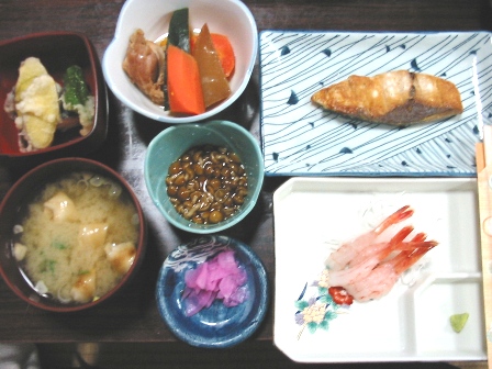秋田　貝の沢温泉　夕食３
