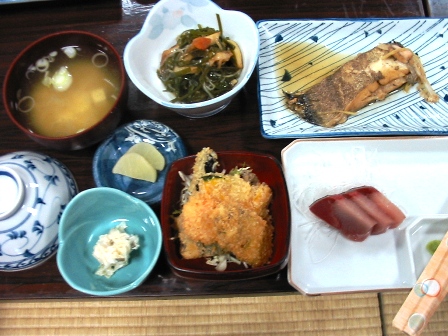 秋田　貝の沢温泉　夕食４