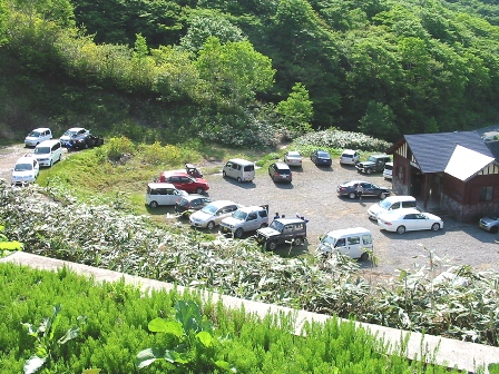岩手県　石塚旅館　横の無料駐車場