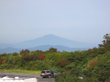 岩手　須川高原温泉旅館　鳥海山遠望