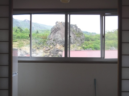 岩手　須川高原温泉旅館　６２０号室窓からの眺め