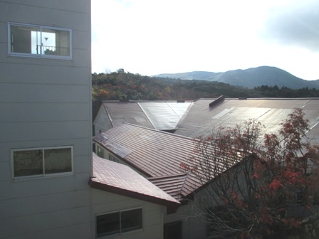 岩手　須川高原温泉旅館　６１５号室窓からの眺め