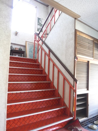 福島　好山荘　旅館部階段