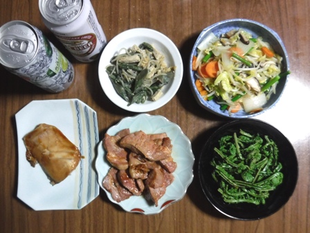 福島　中の湯　夕食