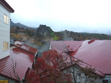 岩手　須川高原温泉旅館　夕方の眺め