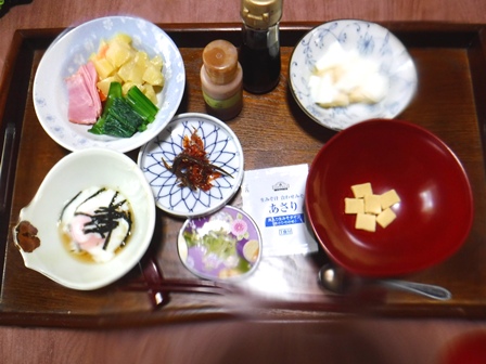 岩手　水上旅館　朝食