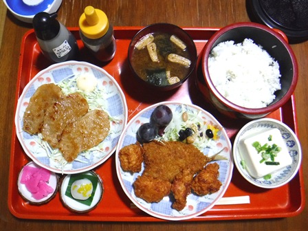 山形　民宿武蔵　夕食