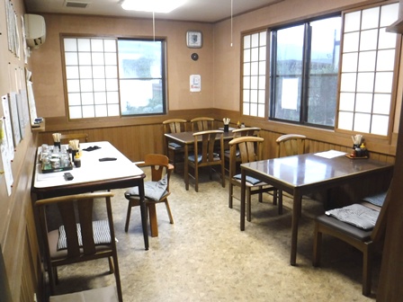 山形　民宿武蔵　１階食堂